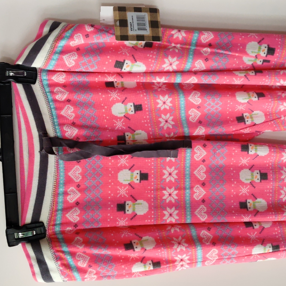 PJ Salvage Pink Snowman Pajama Sleep Pants Size XL